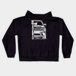 Grand Cherokee SRT8 (White Print) Kids Hoodie